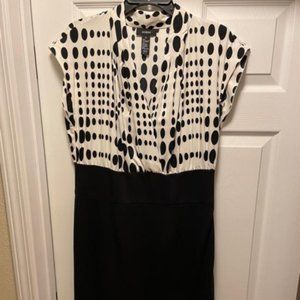 Alfani B&W Polka Dot Top / Black Bottom, size 12